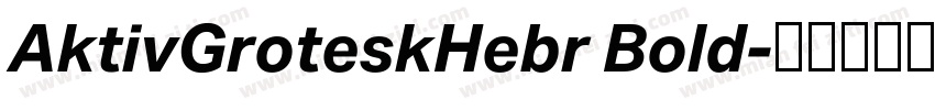 AktivGroteskHebr Bold字体转换
